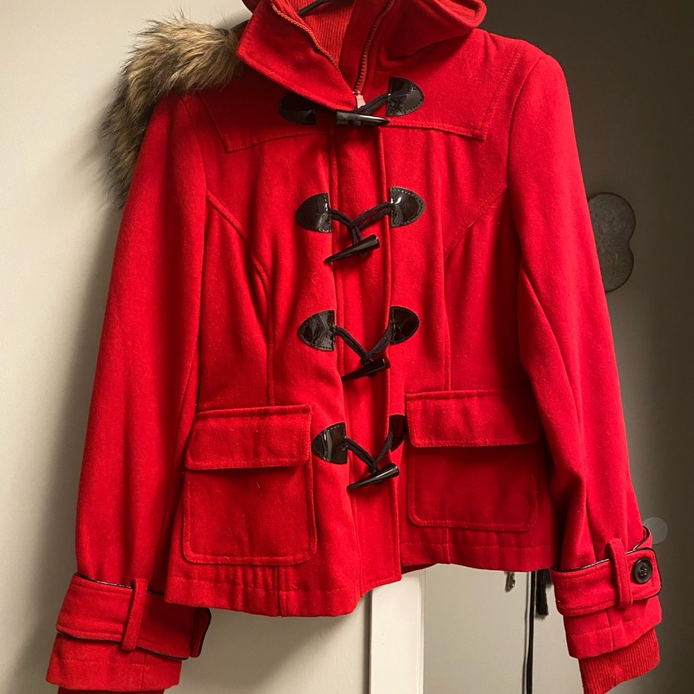 Red Pea Coat